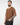 T-shirt scollo a V in filo tabacco 