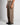 Pantalone London fondo ampio lino  fango 