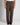 Pantalone London fondo ampio lino marrone 