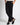 Pantalone London fondo ampio lino nero 