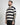 Polo fantasia riga cropped fit blu 
