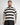 Polo fantasia riga cropped fit nero 