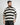 Polo fantasia riga cropped fit nero 