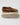 Mocassino casual in pelle scamosciata cuoio 