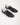 Sneakers classica in vera pelle nero 