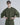 T-shirt scuba in felpa verde militare 