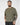 T-shirt girocollo in filo verde militare 
