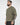 T-shirt girocollo in filo verde militare 