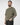T-shirt girocollo in filo verde militare 