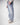 Jeans straight fit in denim blue marmorizzato 
