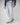 Jeans baggy fit con rotture in denim light blue 