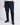 Pantalone fondo stretto con fibbie laterali blu 