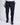 Pantalone fondo stretto con fibbie laterali blu 