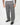 Pantalone London fondo ampio flanella gessato grigio 
