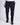 Pantalone fondo stretto con fibbie laterali blu 