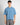 T-shirt scollo V cropped fit celeste 