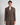 Blazer London doppiopetto crop lino marrone 
