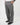 Pantalone London fondo ampio flanella gessato grigio 