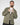 Cardigan spiga cropped fit verde militare 