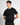 T-shirt filo di scozia nero 