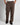 Pantalone London fondo ampio lino marrone 