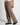 Pantalone London fondo ampio lino  fango 