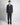 Abito Boston doppiopetto fondo ampio gessato blu<BR/> 
