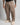 Pantalone balloon fit fango 