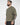 T-shirt girocollo in filo verde militare 