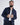 Giubbino bomber regular fit blu 