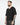 T-shirt scollo a V in filo nero 