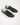Sneakers classica in vera pelle nero 