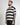 Polo fantasia riga cropped fit blu 