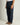 Abito crop monobottone fondo ampio blu 