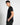 T-shirt filo di scozia nero 