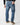 Jeans regular fit in denim blu sfumato 