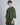 T-shirt scuba in felpa verde militare 