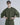 T-shirt scuba in felpa verde militare 