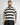 Polo fantasia riga cropped fit nero 