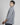 Camicia boxy fit righe blu denim 