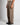 Pantalone London fondo ampio lino  fango 