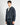 Felpa cropped taglio vivo blu 