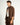 Camicia Kyoto con zip marrone 