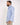 Camicia regular fit a righe celeste 