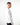 T-shirt manica lunga relax fit a costine bianco 