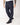 Pantalone fit sartoriale fondo largo gessato blu 