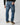 Jeans regular fit in denim blu sfumato 