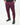 Pantalone fit sartoriale flanella fondo stretto bordeaux 
