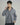 Camicia relaxed fit manica lunga righe blu denim 