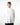 T-shirt manica lunga relax fit a costine bianco 